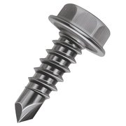 MALCO Self-Drilling Screw, #3 x 5/8 in, Steel Hex Head Hex Drive, 500 PK BT142T